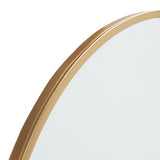 Rinlon Mirror - Elegant Gold Framed Circular Design for Minimalist Decor, 30" Diameter, No Assembly Required