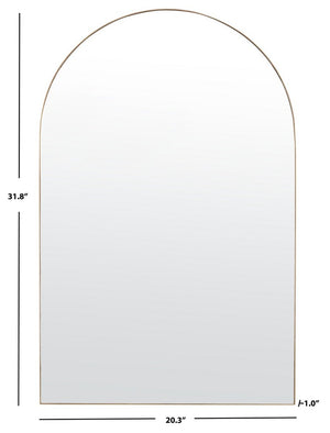 Jinla Mirror - Elegant Arched Gold Accent for Small Spaces, Timeless Design, 20.3" x 31.8" Size
