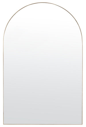 Jinla Mirror - Elegant Arched Gold Accent for Small Spaces, Timeless Design, 20.3" x 31.8" Size