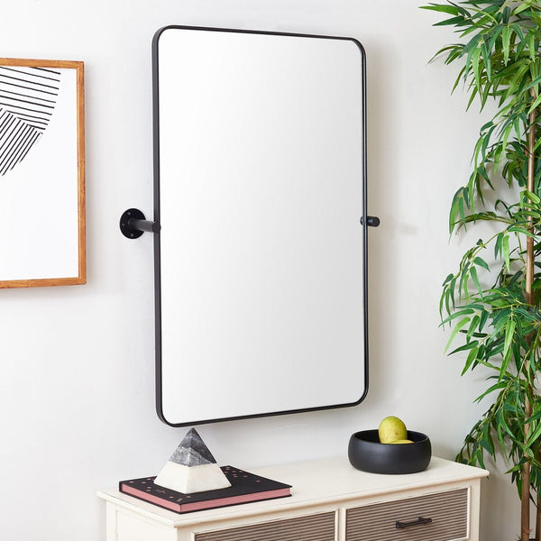 Safavieh Delinah Mirror Black Wood/Metal MRR2001A