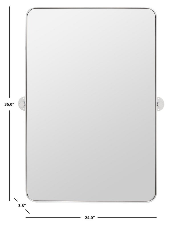 Safavieh Delinah Mirror Silver Wood/Metal MRR2001B