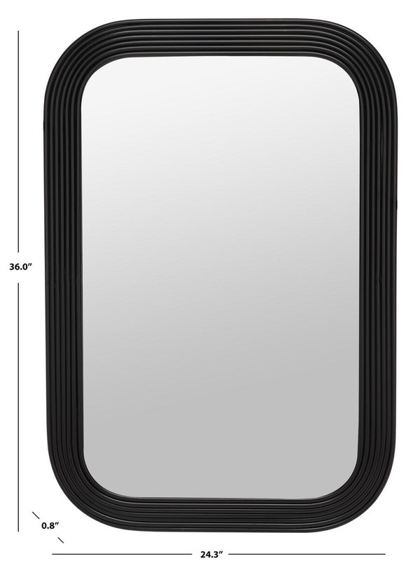 Safavieh Ahna Mirror Black Wood/Metal MRR2003A