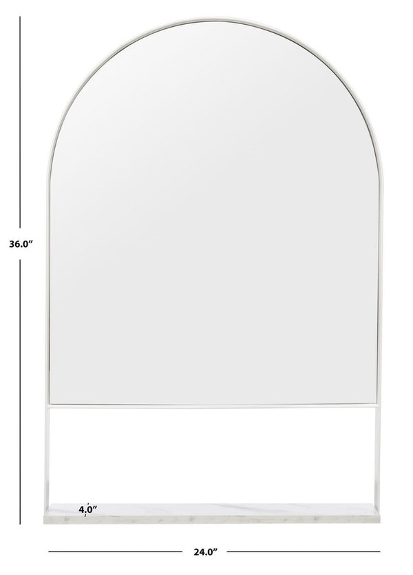 Safavieh Yuriko Mirror White Wood/Metal MRR2009B