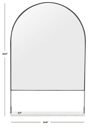 Safavieh Yuriko Mirror Black Iron MRR2009C