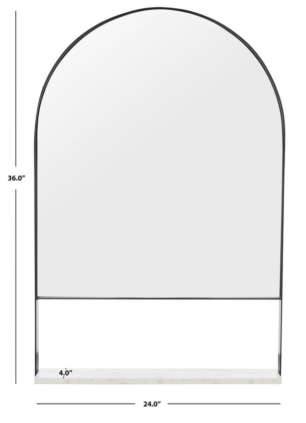 Safavieh Yuriko Mirror Black Iron MRR2009C