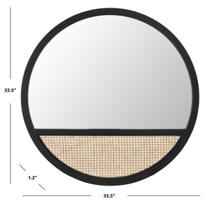 Safavieh Derby Mirror Black Pine / Glass MRR2013A