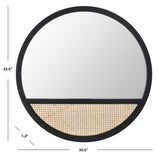 Safavieh Derby Mirror Black Pine / Glass MRR2013A