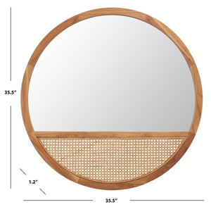 Safavieh Derby Mirror  Natural Elm/Glass MRR2013B