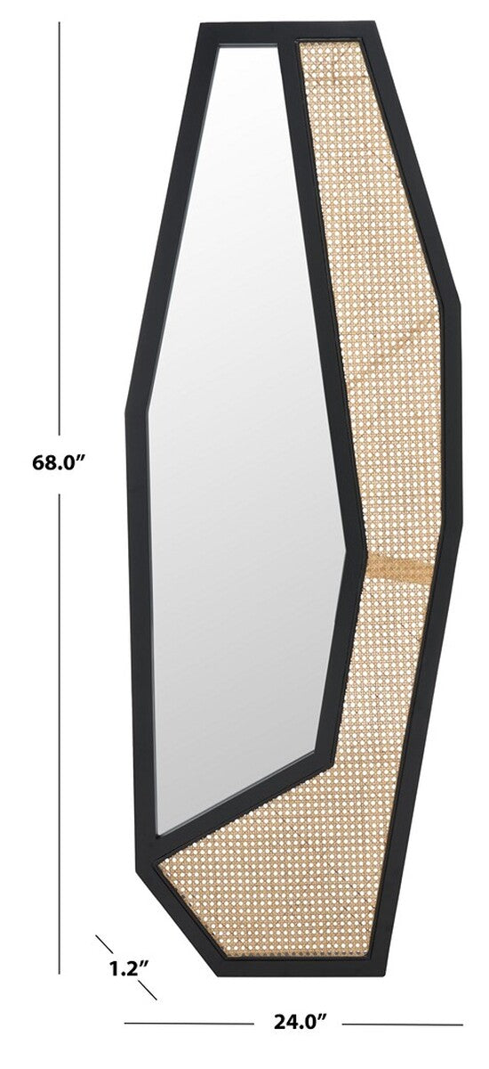 Safavieh Jalen Mirror Black Pine / Glass MRR2018A