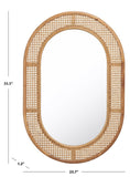 Safavieh Cayce Mirror Natural Elm/Glass MRR2020B