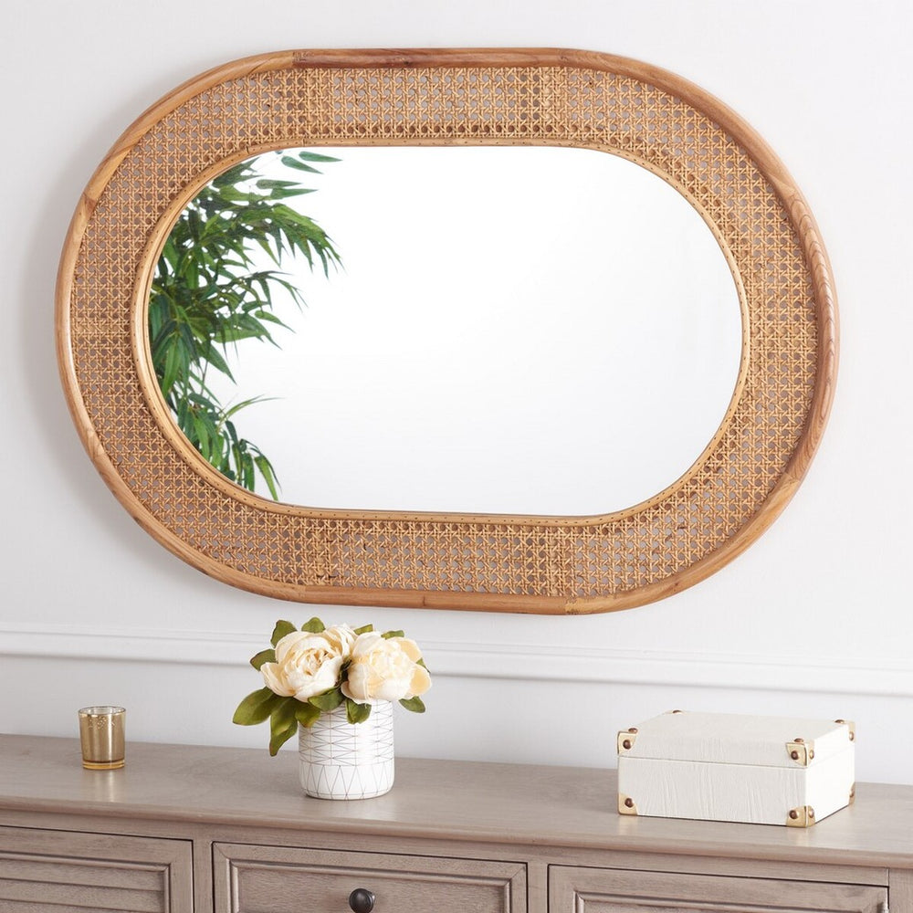 Safavieh Cayce Mirror Natural Elm/Glass MRR2020B
