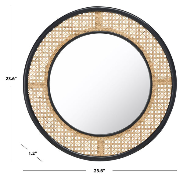Safavieh Byleth Mirror Black Pine / Glass MRR2021A