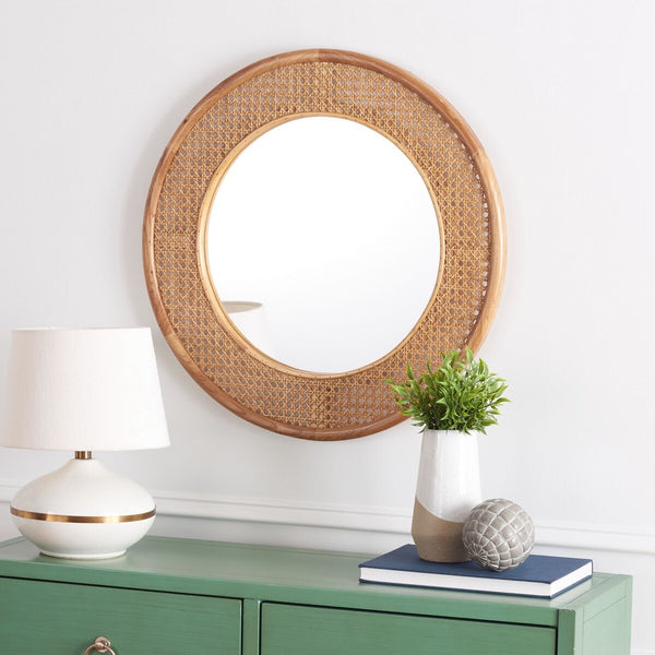Safavieh Byleth Mirror Natural Elm/Glass MRR2021B