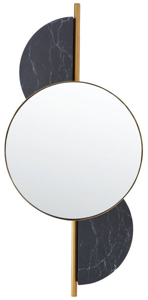 Safavieh Laurelle Mirror Gold / Black Iron/Glass MRR3047B