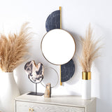 Safavieh Laurelle Mirror Gold / Black Iron/Glass MRR3047B