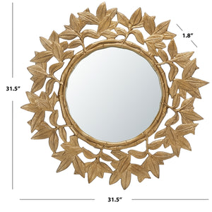Safavieh Nivaria Mirror Antique Brass Iron/Glass MRR3062A