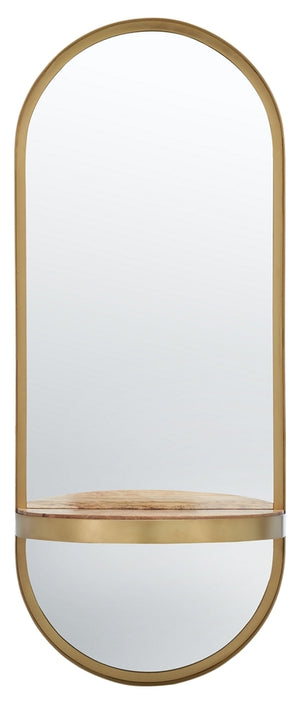 Safavieh Laycie Mirror Brushed Brass Iron/Glass MRR3064A