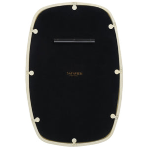 Safavieh Raelee, 24 Inch, Ivory, Aluminum/Mdf Mirror Ivory Aluminum/Mdf/ Felt / Cleat /Pine MRR3068A