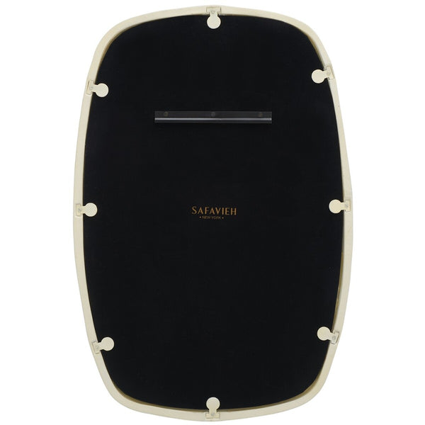 Safavieh Raelee, 24 Inch, Ivory, Aluminum/Mdf Mirror Ivory Aluminum/Mdf/ Felt / Cleat /Pine MRR3068A