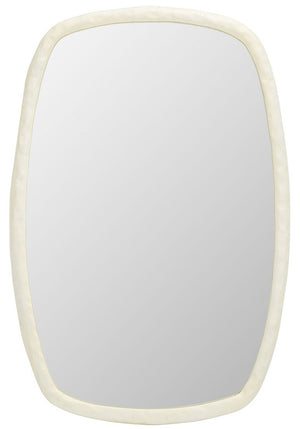 Safavieh Raelee, 24 Inch, Ivory, Aluminum/Mdf Mirror Ivory Aluminum/Mdf/ Felt / Cleat /Pine MRR3068A