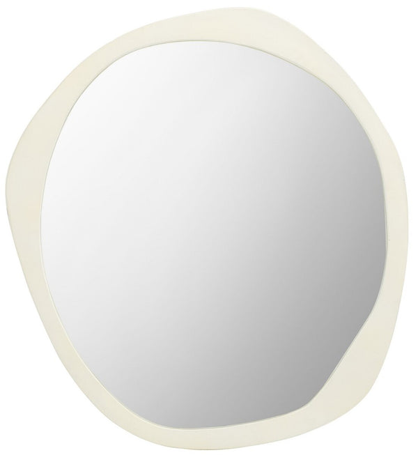 Safavieh Rafla, 29 Inch, Ivory, Aluminum/Mdf Mirror Ivory Aluminum/Mdf/ Felt / Cleat /Pine MRR3069A