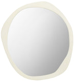 Rafla, 29 Inch, Ivory, Aluminum/Mdf Mirror