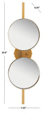 Safavieh Ileva, 7.25 Inch, Gold, Iron Mirror Gold Iron/Mdf/Felt/Pine MRR3073A