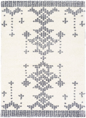Maroc Shag MRS-2300 Global Polypropylene, Polyester Rug MRS2300-679 Medium Gray, White 76% Polypropylene, 24% Polyester 6'7" x 9'