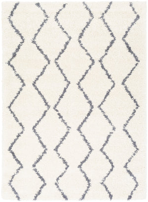 Maroc Shag MRS-2307 Global Polypropylene, Polyester Rug MRS2307-679 Medium Gray, White 76% Polypropylene, 24% Polyester 6'7" x 9'