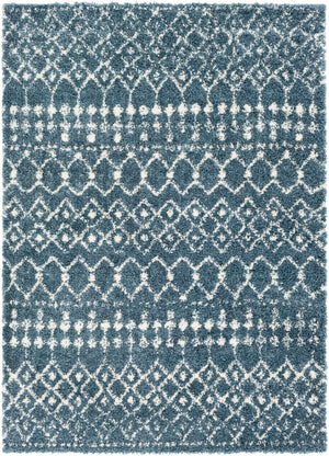 Maroc Shag MRS-2309 Global Polypropylene, Polyester Rug MRS2309-710103 Navy, White 76% Polypropylene, 24% Polyester 7'10" x 10'3"