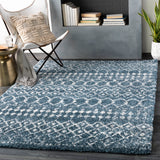 Maroc Shag MRS-2309 Global Polypropylene, Polyester Rug MRS2309-710103 Navy, White 76% Polypropylene, 24% Polyester 7'10" x 10'3"