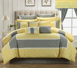 Aida Yellow Queen 24pc Non Kit Comforter/Quilt