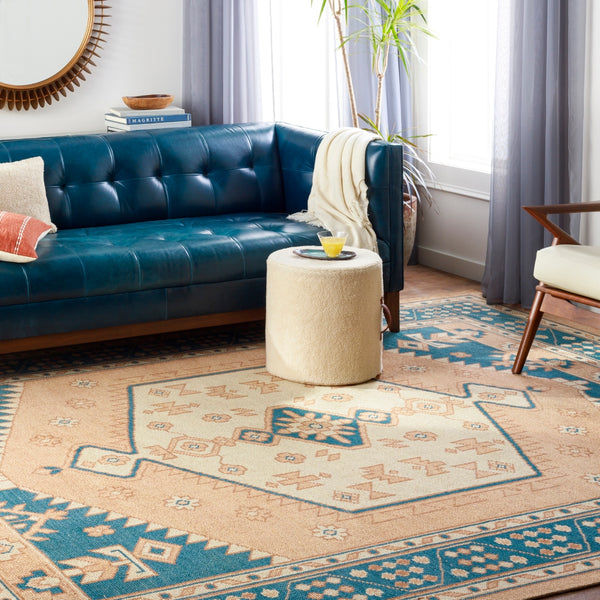 Milas MSL-2300 Traditional Wool Rug MSL2300-81012 Camel, Burnt Orange, Beige, Navy 100% Wool 8'10" x 12'