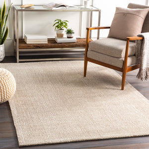 Messina MSN-2300 Modern Wool, Recycled PET Yarn Rug MSN2300-912 Ivory, White 75% Wool, 25% Recycled PET Yarn 9' x 12'