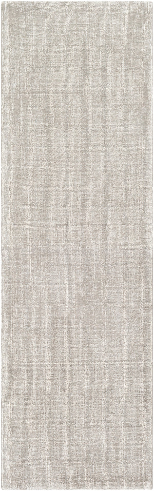 Messina MSN-2302 Modern Wool, Recycled PET Yarn Rug MSN2302-268 Medium Gray, White 75% Wool, 25% Recycled PET Yarn 2'6" x 8'