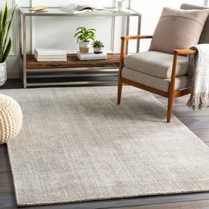 Messina MSN-2302 Modern Wool, Recycled PET Yarn Rug MSN2302-912 Medium Gray, White 75% Wool, 25% Recycled PET Yarn 9' x 12'