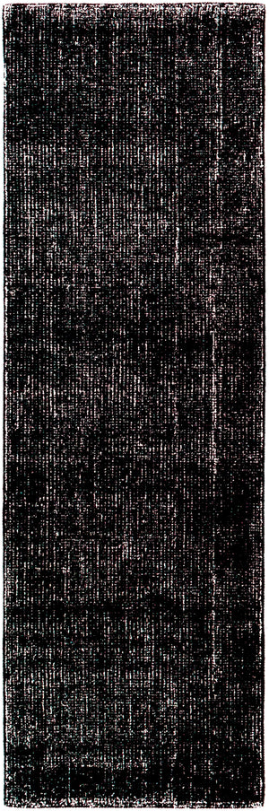Messina MSN-2303 Modern Wool, Recycled PET Yarn Rug MSN2303-268 Black, White 75% Wool, 25% Recycled PET Yarn 2'6" x 8'