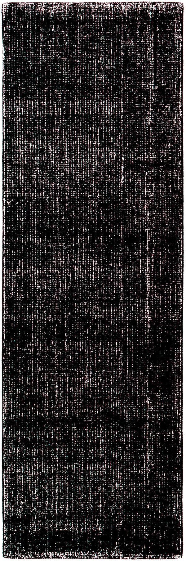 Messina MSN-2303 Modern Wool, Recycled PET Yarn Rug MSN2303-268 Black, White 75% Wool, 25% Recycled PET Yarn 2'6" x 8'