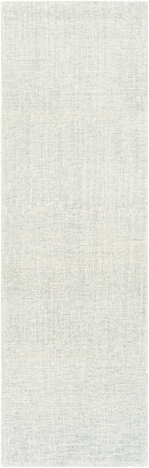 Messina MSN-2304 Modern Wool, Recycled PET Yarn Rug MSN2304-268 Medium Gray, White 75% Wool, 25% Recycled PET Yarn 2'6" x 8'