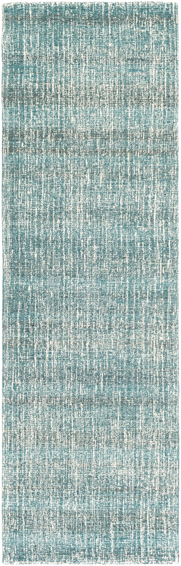Messina MSN-2305 Modern Wool, Recycled PET Yarn Rug MSN2305-268 Aqua, White, Camel, Charcoal 75% Wool, 25% Recycled PET Yarn 2'6" x 8'