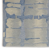 Nourison Symmetry SMM04 Artistic Handmade Tufted Indoor Area Rug Blue/Grey 5'3" x 7'9" 99446495488