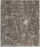 Martha Stewart Shag   Hand Tufted 80% Polyester 20% Cotton Rug Silver