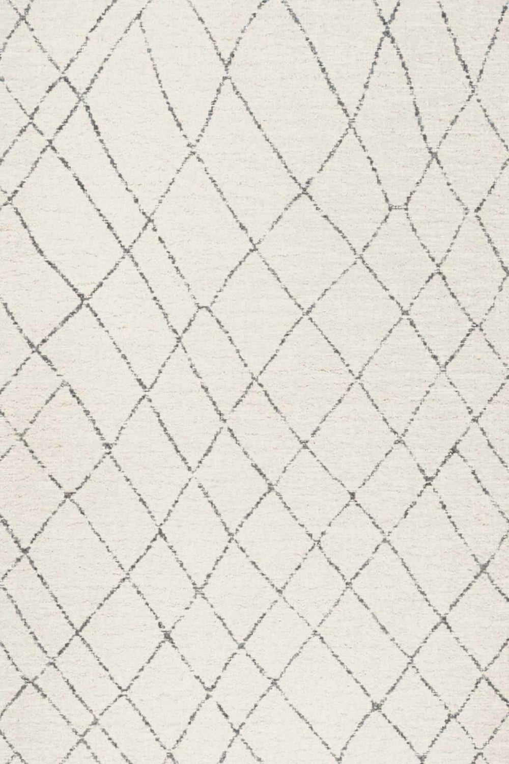 Martha Stewart Lucia Shag Martha Stewart 0727 Shag & Flokati Power Loomed Polypropylene Pile Rug Light Grey / White
