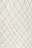 Martha Stewart Lucia Shag Martha Stewart 0727 Shag & Flokati Power Loomed Polypropylene Pile Rug Light Grey / White