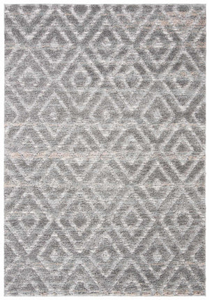 Martha Stewart Lucia Shag Martha Stewart 0782 Shag & Flokati Power Loomed Polypropylene Pile Rug Dark Grey / Light Grey