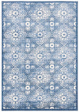 Martha Stewart 28 62 Traditional Power Loomed Polypropylene Pile Rug Navy / Creme