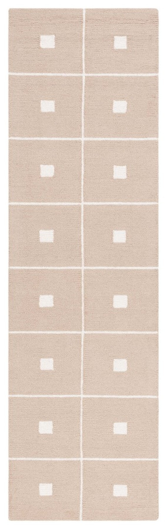 Safavieh Msr3361 Micro Loop Geometric Hand Tufted Rug Beige / Ivory MSR3361A-8