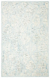 Martha Stewart 3374  Hand Tufted Wool Pile Rug Ivory / Turquoise