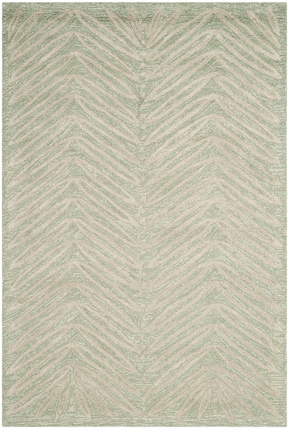 Safavieh Chevron Leaves Hand Tufted 70% Wool and 30% Viscose Rug MSR3612D-3