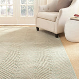 Safavieh Chevron Leaves Hand Tufted 70% Wool and 30% Viscose Rug MSR3612D-3